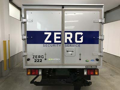 ZERO様トラック　マーキング イメージ画像